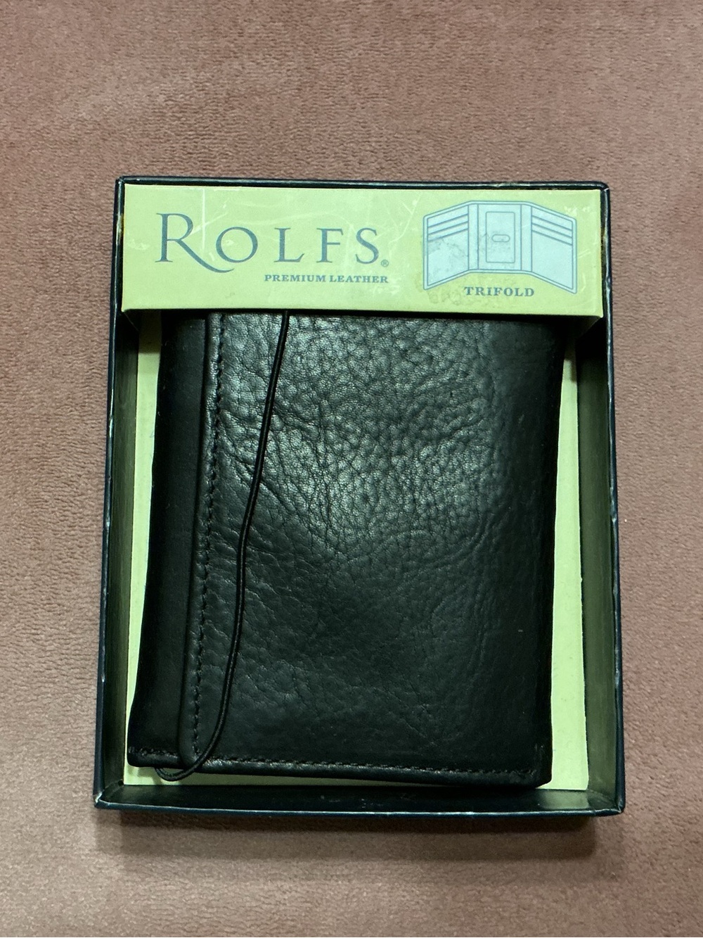 ROLFS Premium Leather Trifold Wallet
